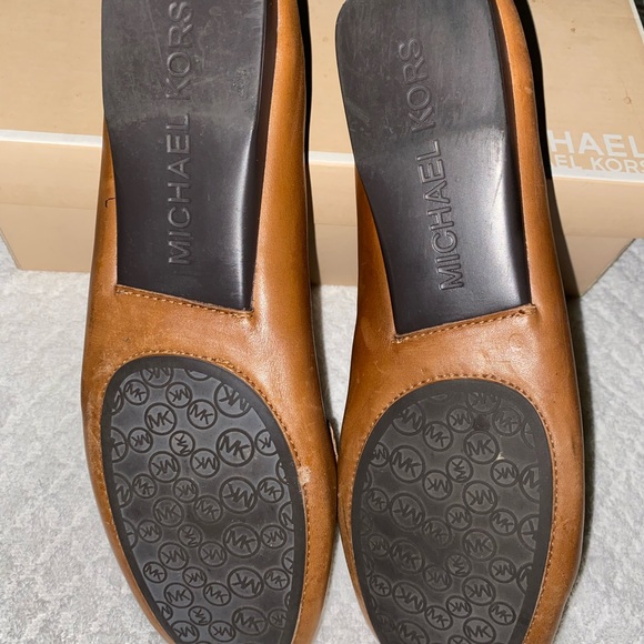 Michael Kors Leather Loafers, 9, luggage color - Picture 7 of 10
